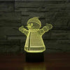 Snowman 3D Illusion Lamp