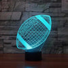 Football 3D Illusion Lamp - Boffo Lights