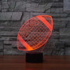 Football 3D Illusion Lamp - Boffo Lights