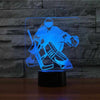 Hockey Goalie 3D Illusion Lamp - Boffo Lights
