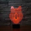 Wolf 3D Illusion Lamp